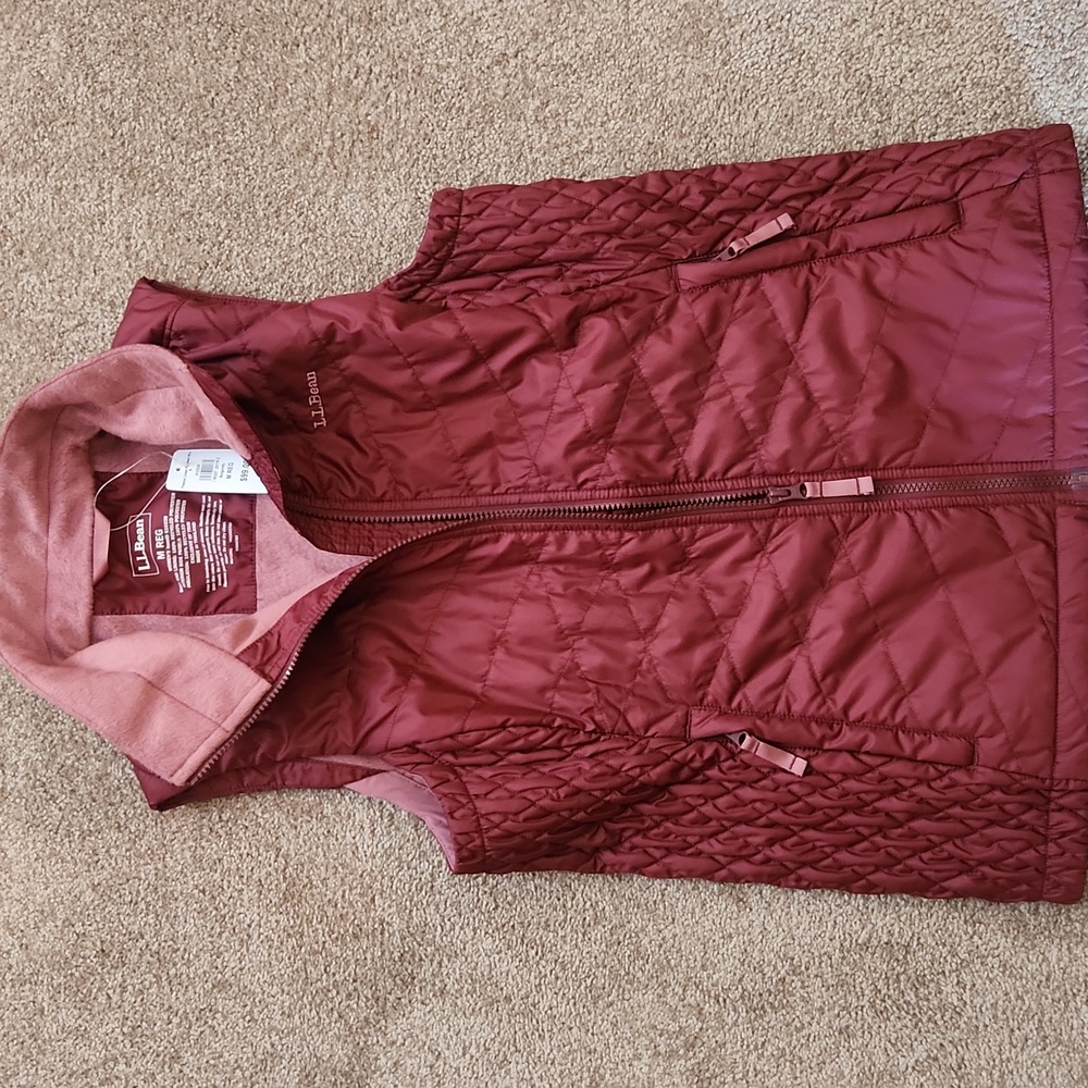 L.L. Bean Fleece-Lined Primaloft Quilted Vest